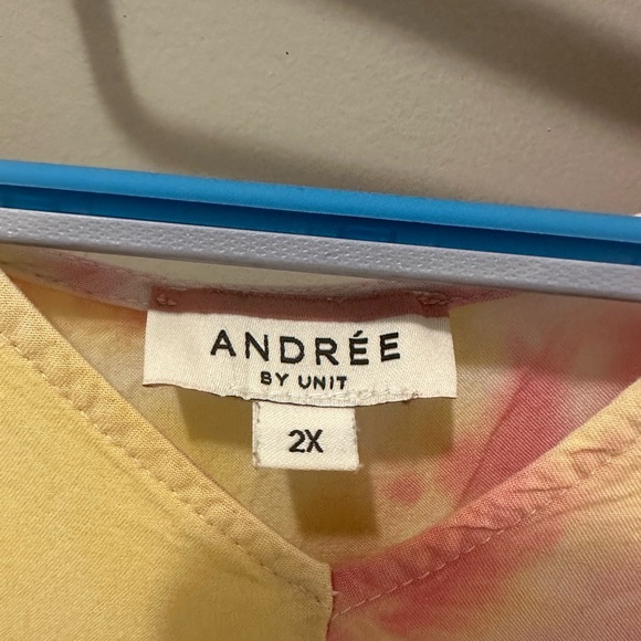 Tie Dye Boutique Ruffle Dress, 2XL - Picture 2 of 3